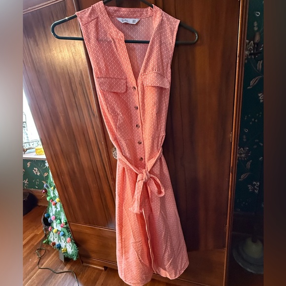 croft & barrow Dresses & Skirts - Croft & Barrow Coral Sleeveless Midi Dress